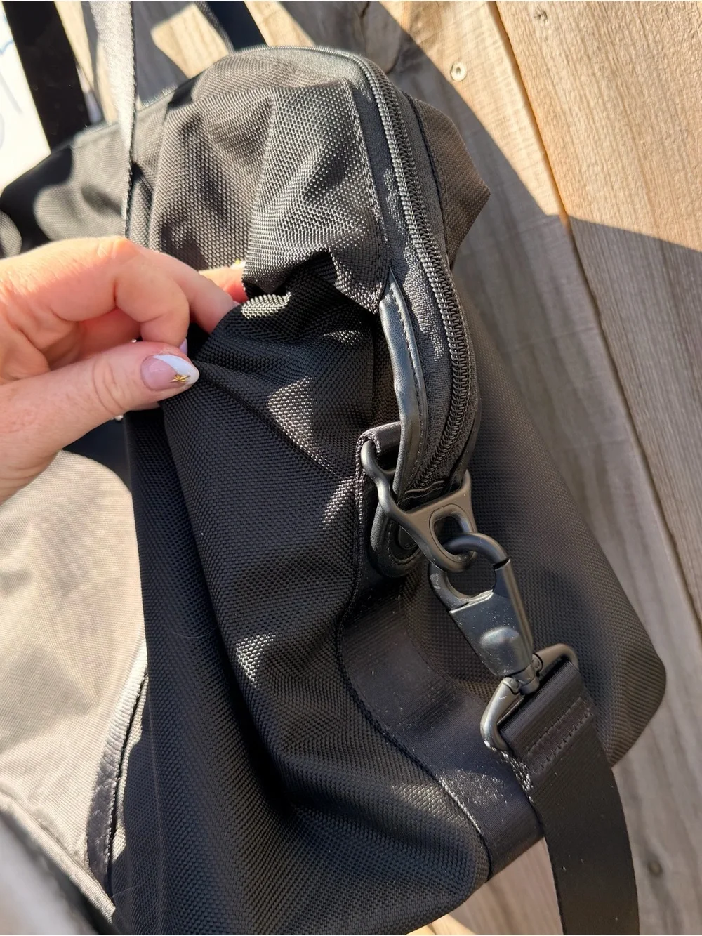 Tumi Unisex Adults Adjustable Strap Duffle Bag Black